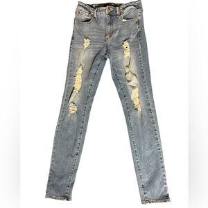 Trendy Distressed High Rise Jeggings Aeropostale Size 6